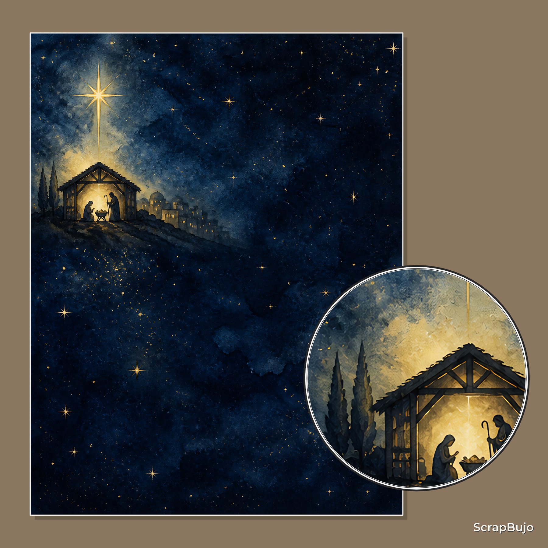 Christian Nativity & Advent Storybook Journal Kit preview 5