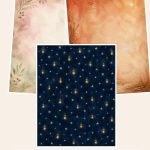 Free Christian Nativity & Advent Storybook Journal Kit – 3 Printable Scrapbook Paper Samples preview