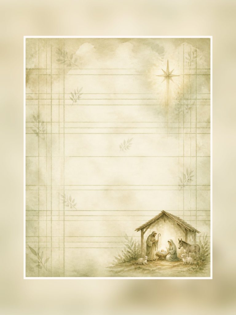 Christian Nativity & Advent Storybook Journal Kit poster portrait