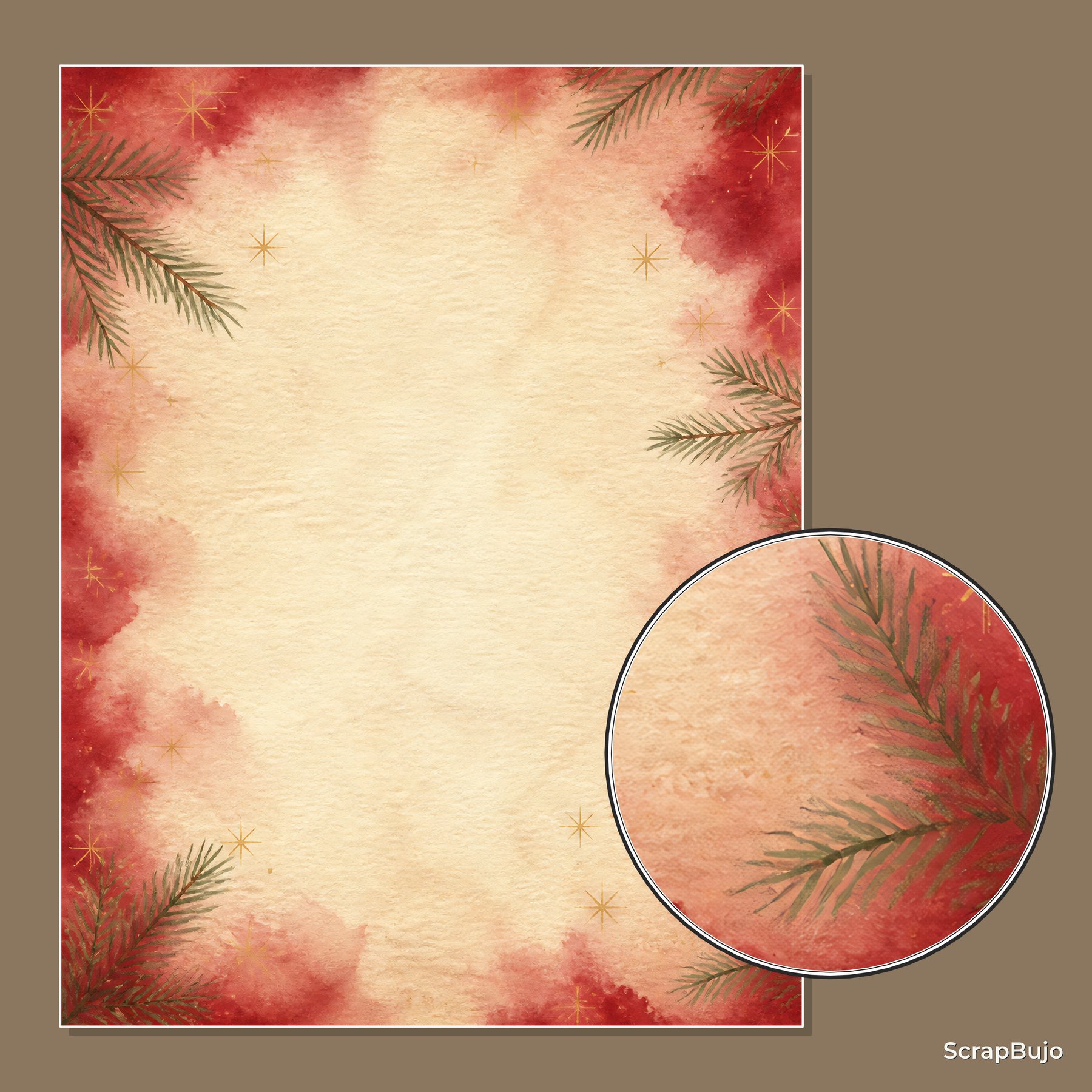 Santa Claus Christmas Digital Paper Collection preview 5
