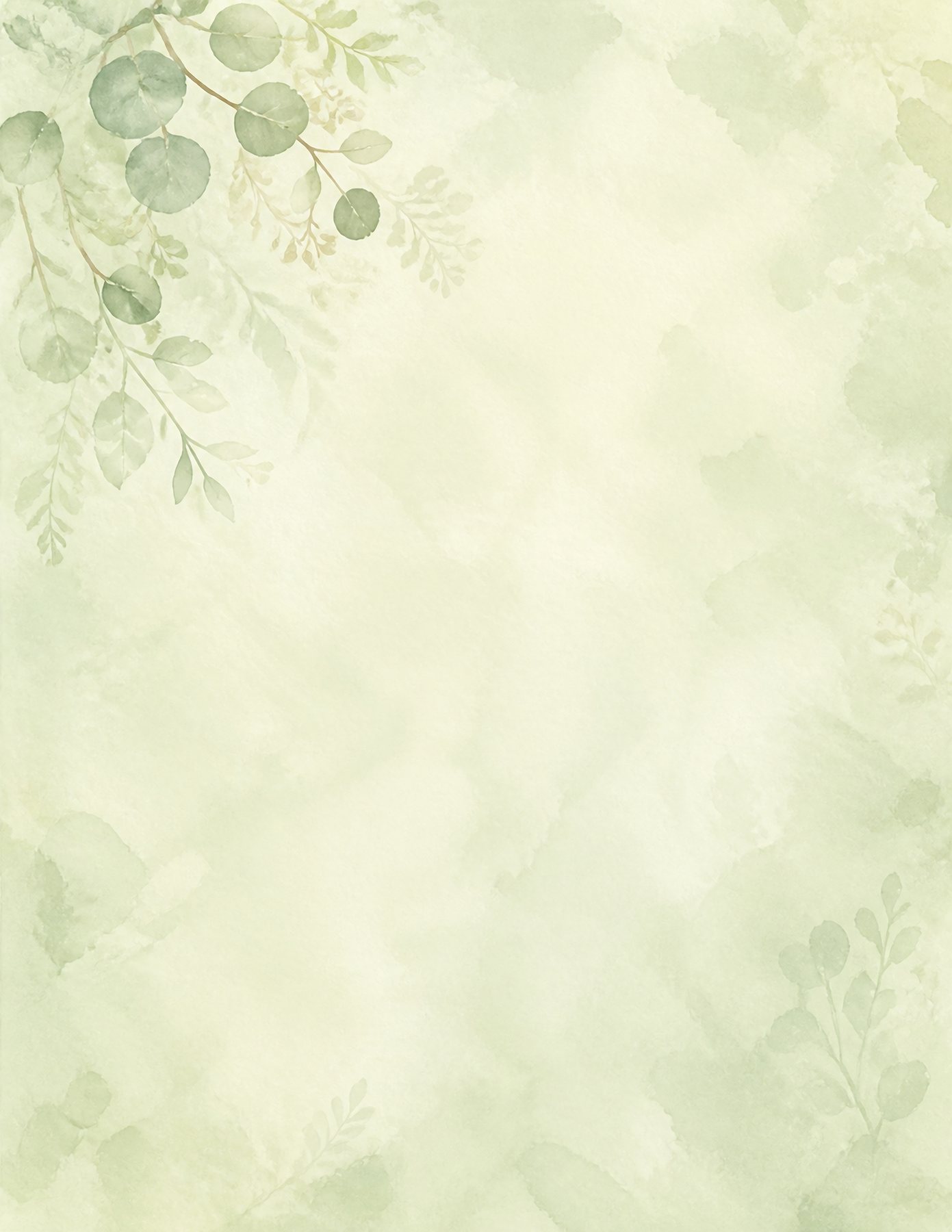 Baby Green Nursery US Letter Collection