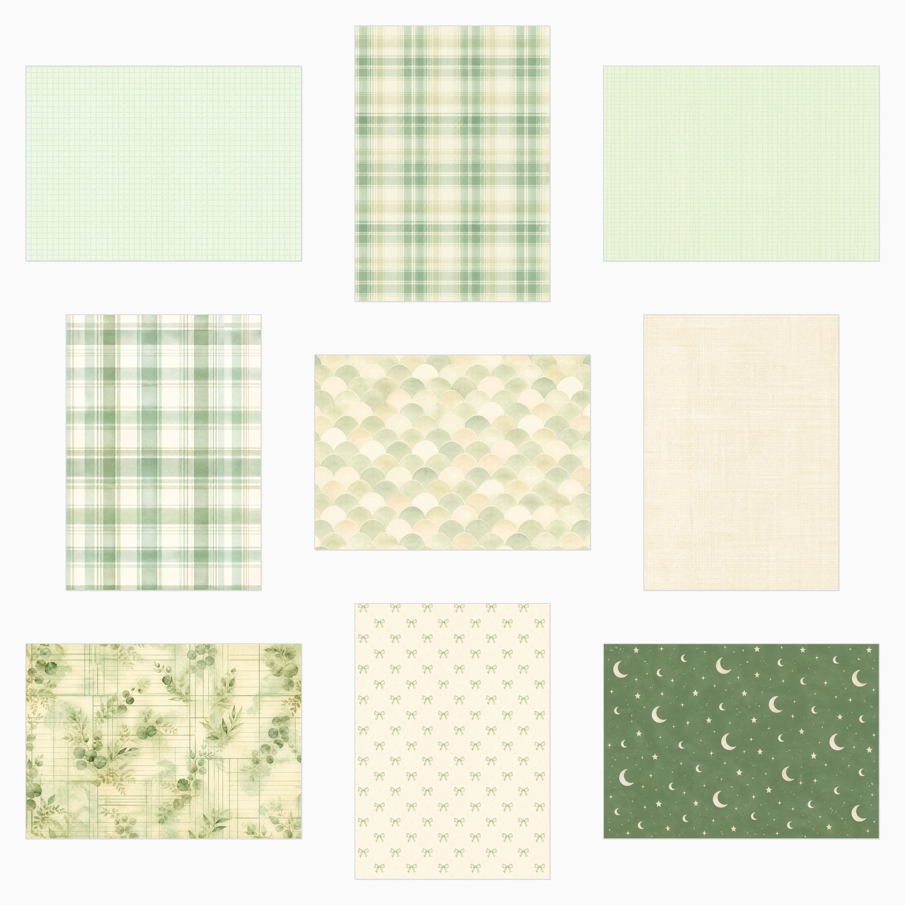 Baby Green Nursery A4 Adapted Collection preview 3