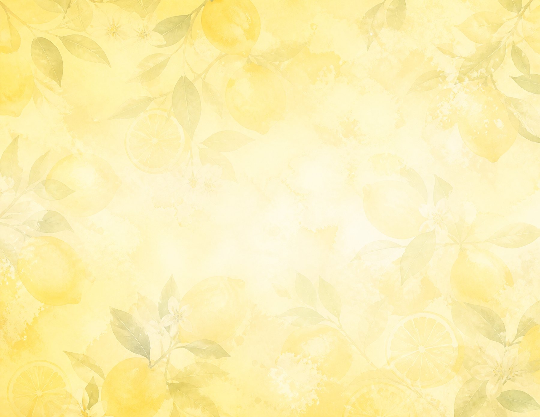 Watercolor Lemon US Letter Collection preview 2