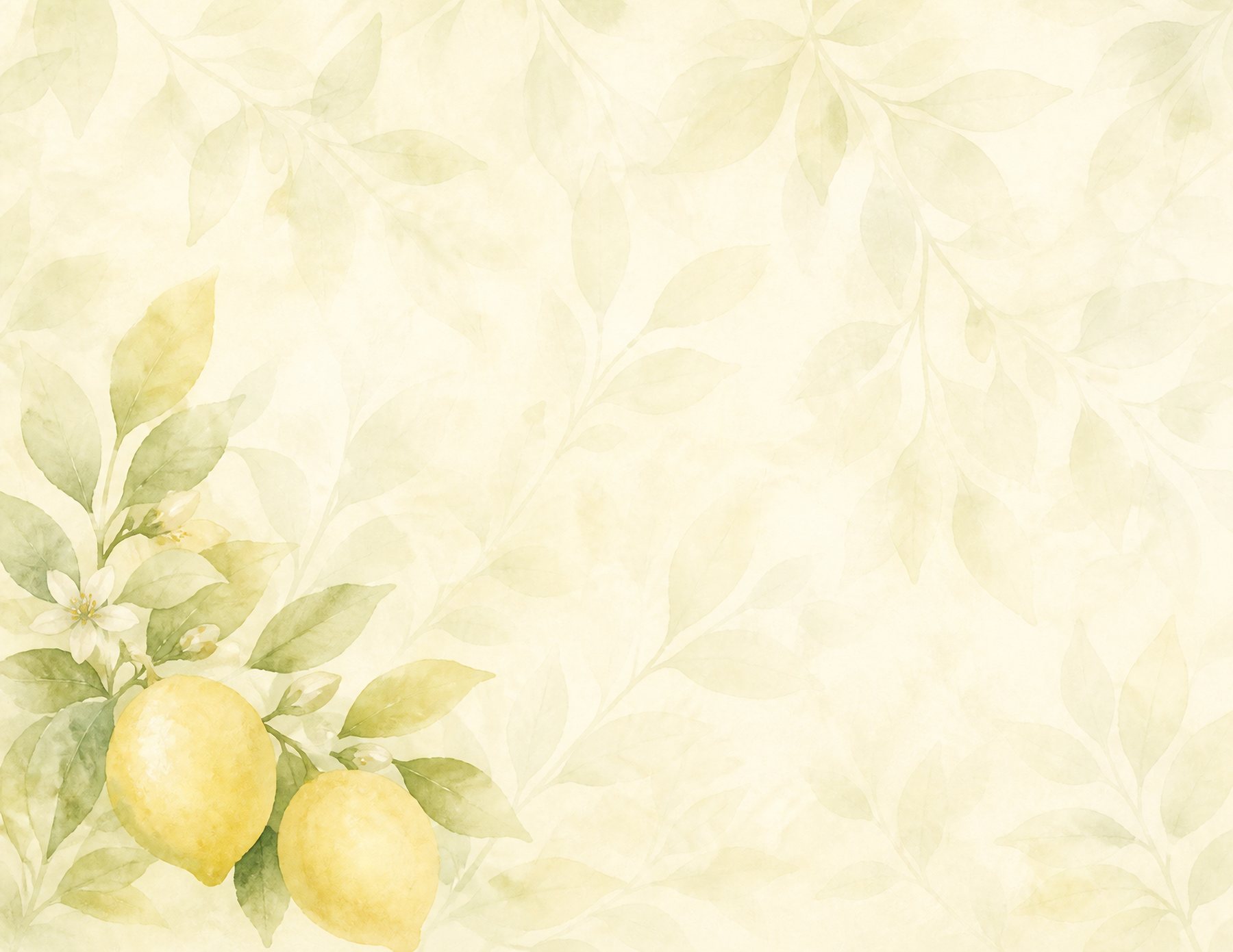 Watercolor Lemon US Letter Collection preview 6