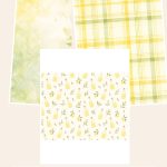 Free Watercolor Lemon US Letter Collection – 3 Printable Scrapbook Paper Samples preview