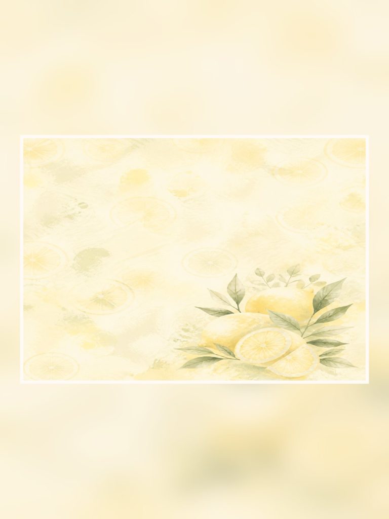 Watercolor Lemon A4 Adapted Collection poster portrait