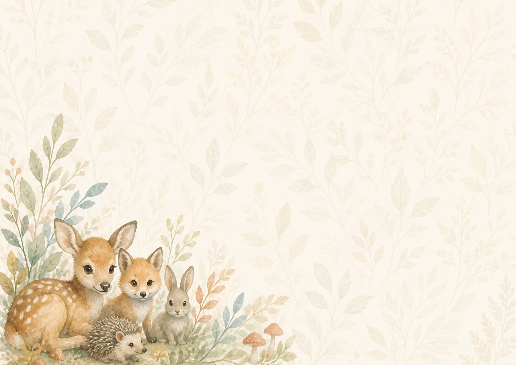 Woodland Baby Animals A4 Adapted Collection preview 6