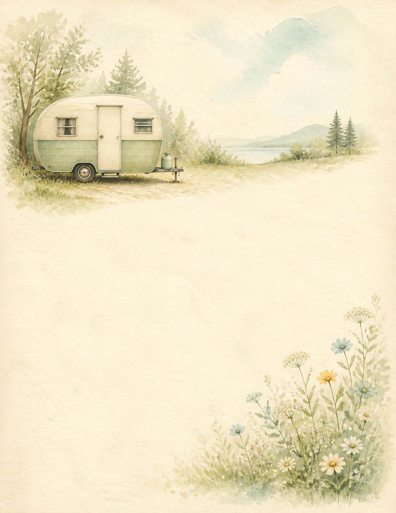 Vintage Camper Road Trip Digital preview 6