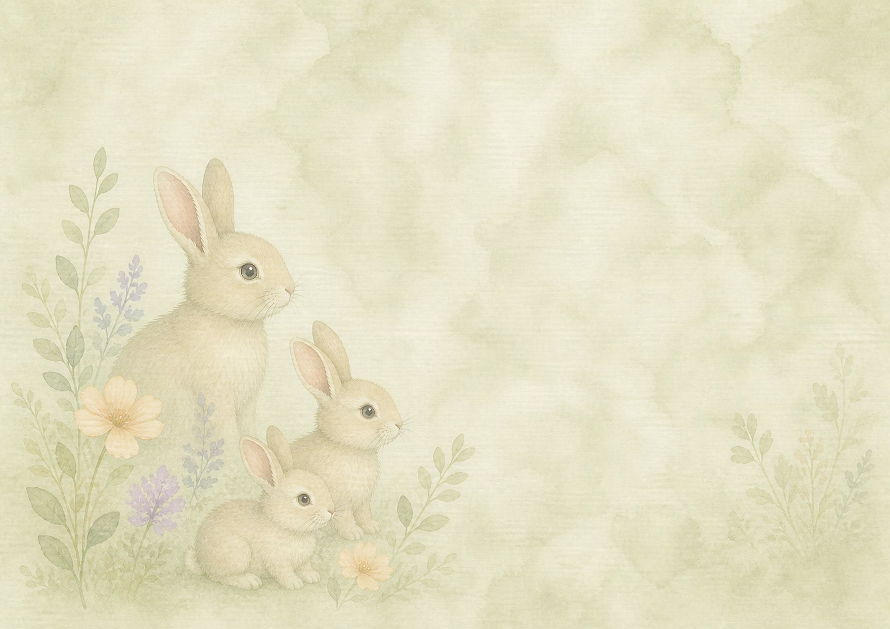 Baby Bunny A4 Digital Scrapbook Paper Collection preview 2