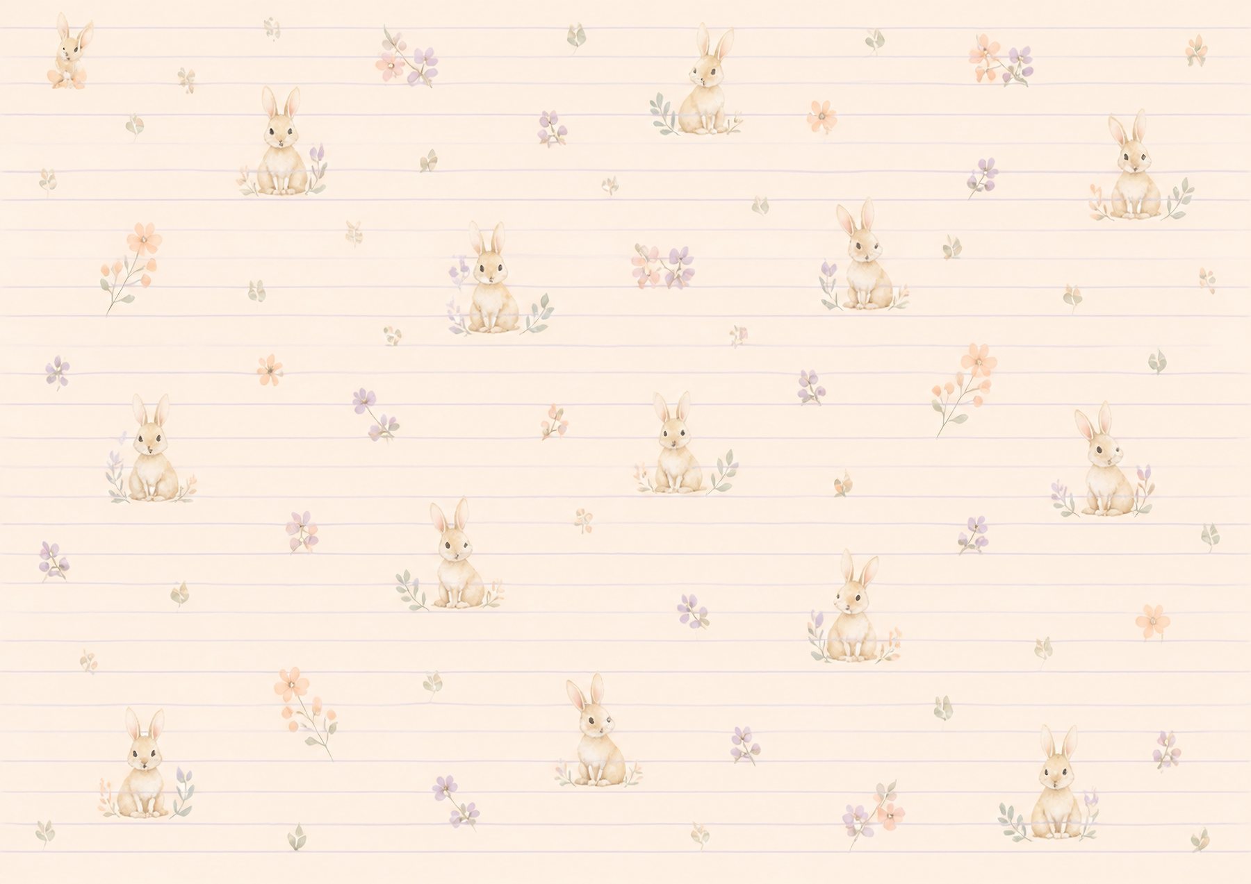 Baby Bunny A4 Digital Scrapbook Paper Collection preview 5