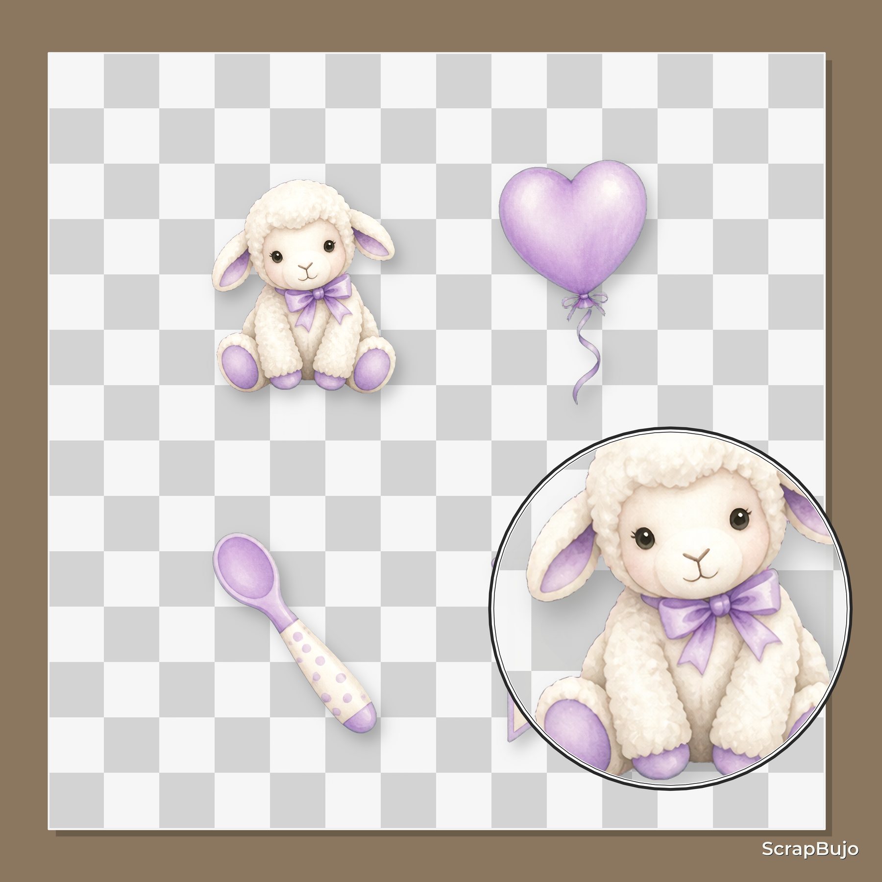 Baby Violet Nursery Us Letter Scrapbook preview 5