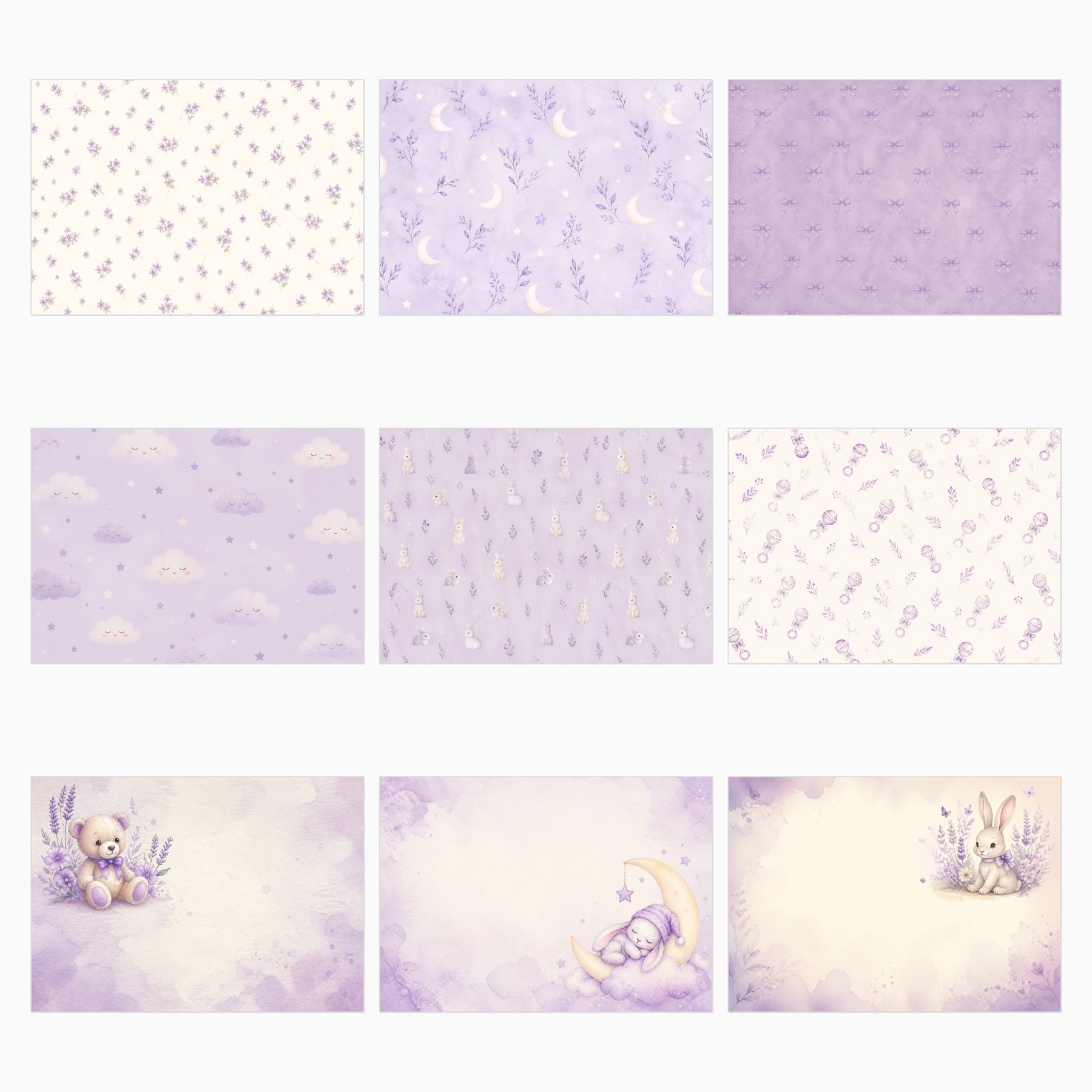 Baby Violet Nursery A4 Adapted Collection preview 2
