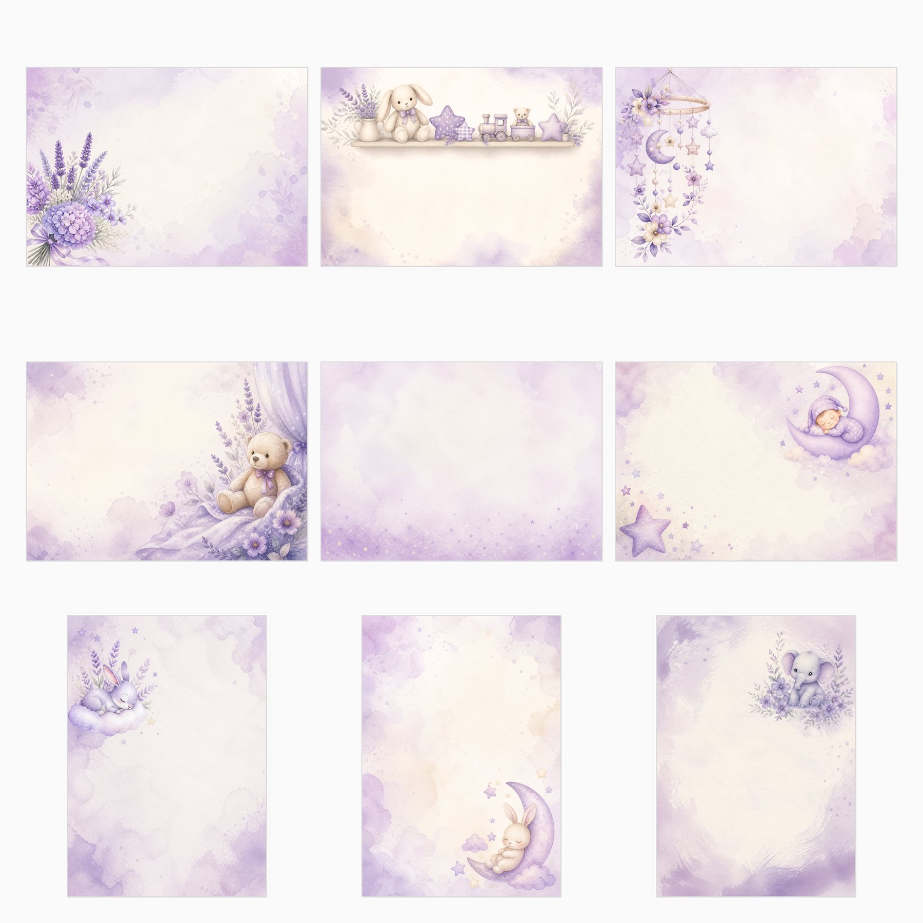 Baby Violet Nursery A4 Adapted Collection preview 3