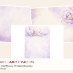 Free Baby Violet Nursery A4 Adapted Collection – 3 A4 Paper Samples preview