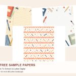 Free Back To School Us Letter Digital – 3 Printable Scrapbook Paper Samples preview