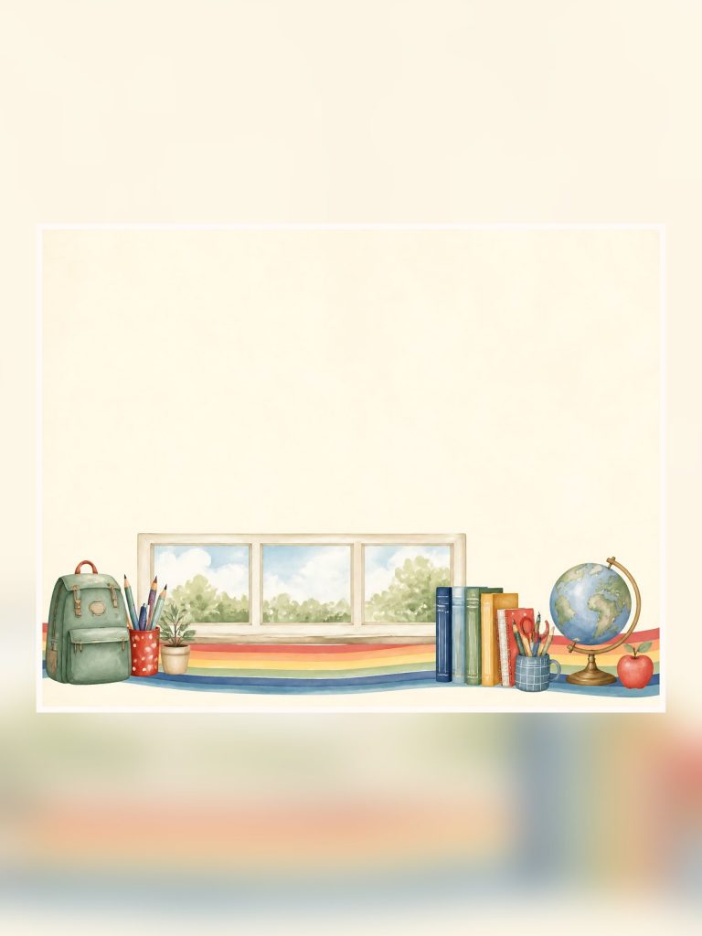 Back To School Us Letter Digital poster portrait