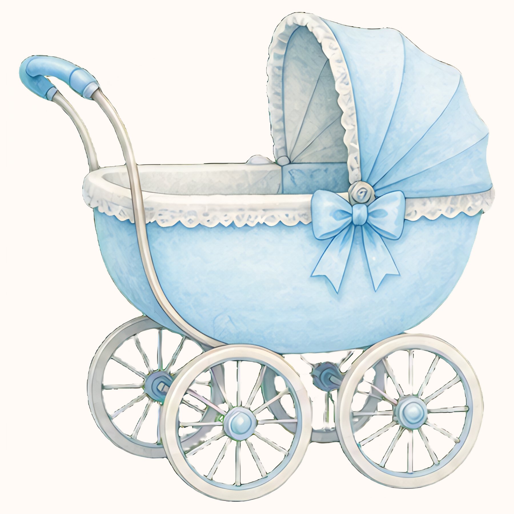 Baby Blue Watercolor Us Letter Digital preview 3