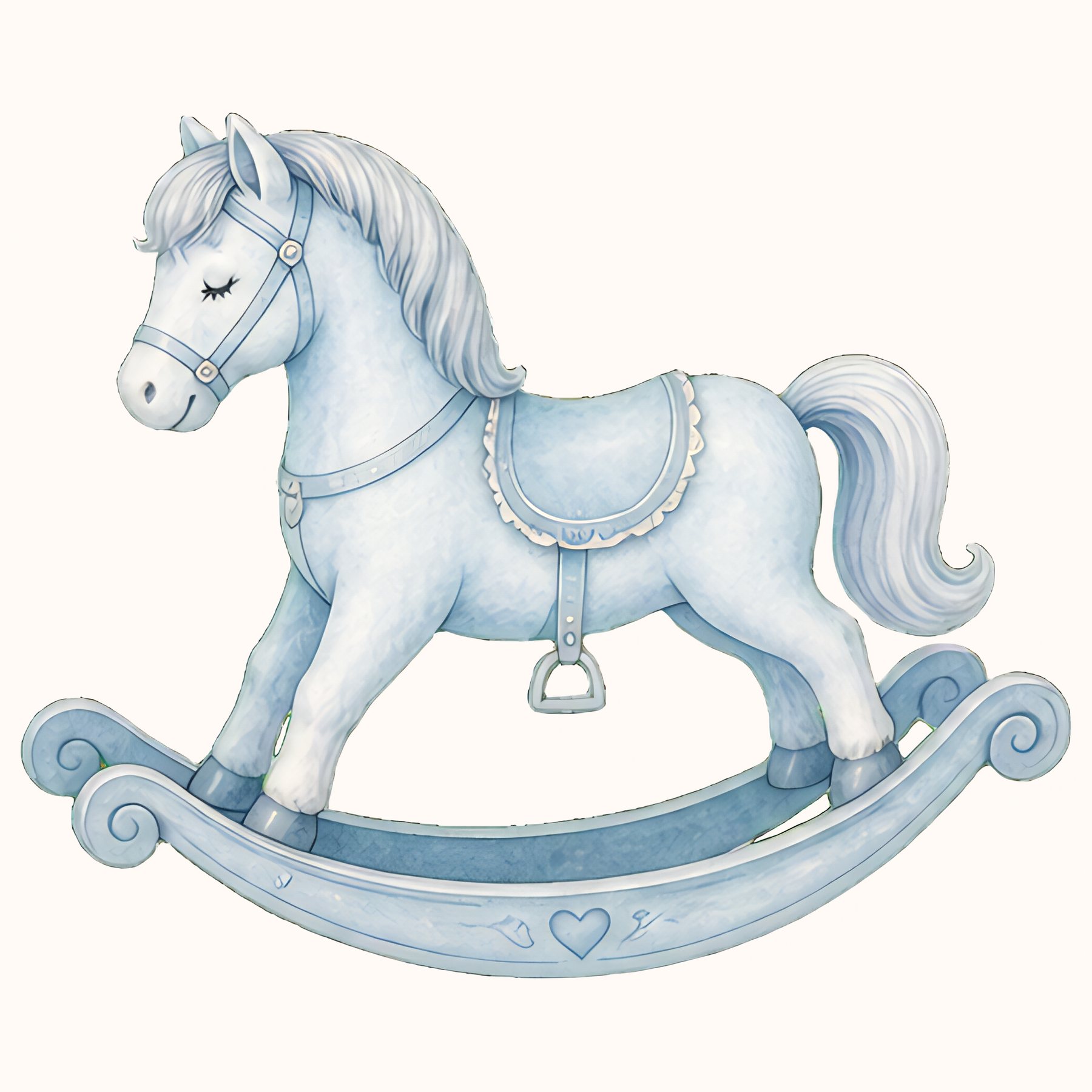 Baby Blue Watercolor Us Letter Digital preview 4