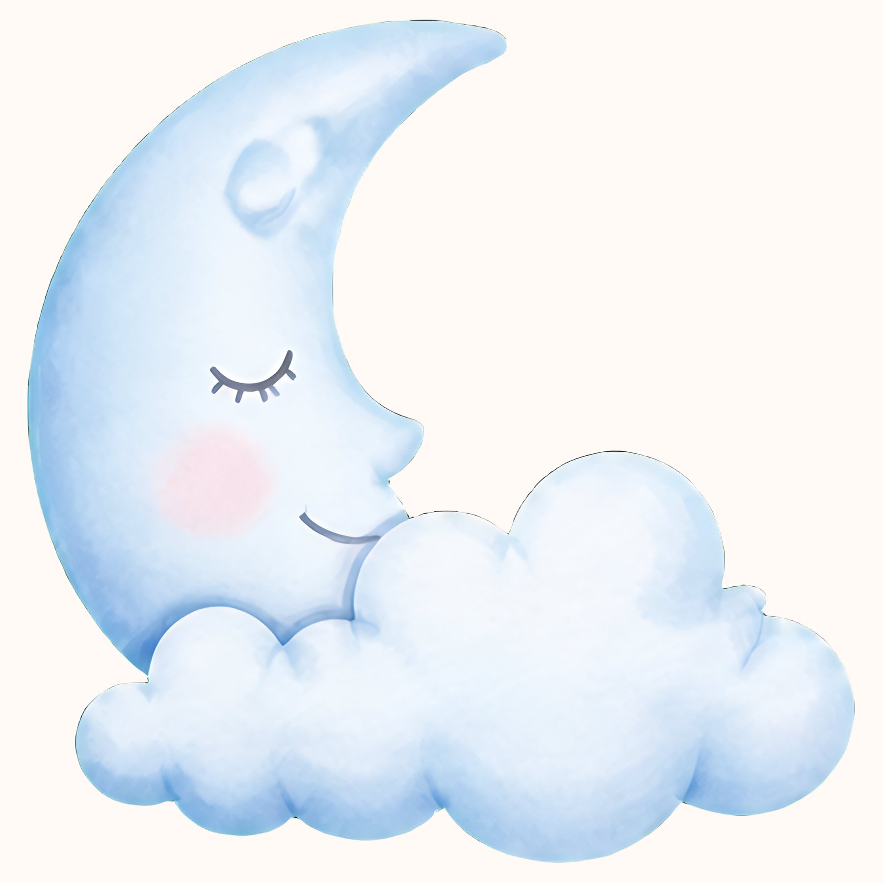 Baby Blue Watercolor Us Letter Digital preview 5