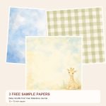 Free Baby Giraffe First Year Milestone Journal – 3 A4 Paper Samples preview