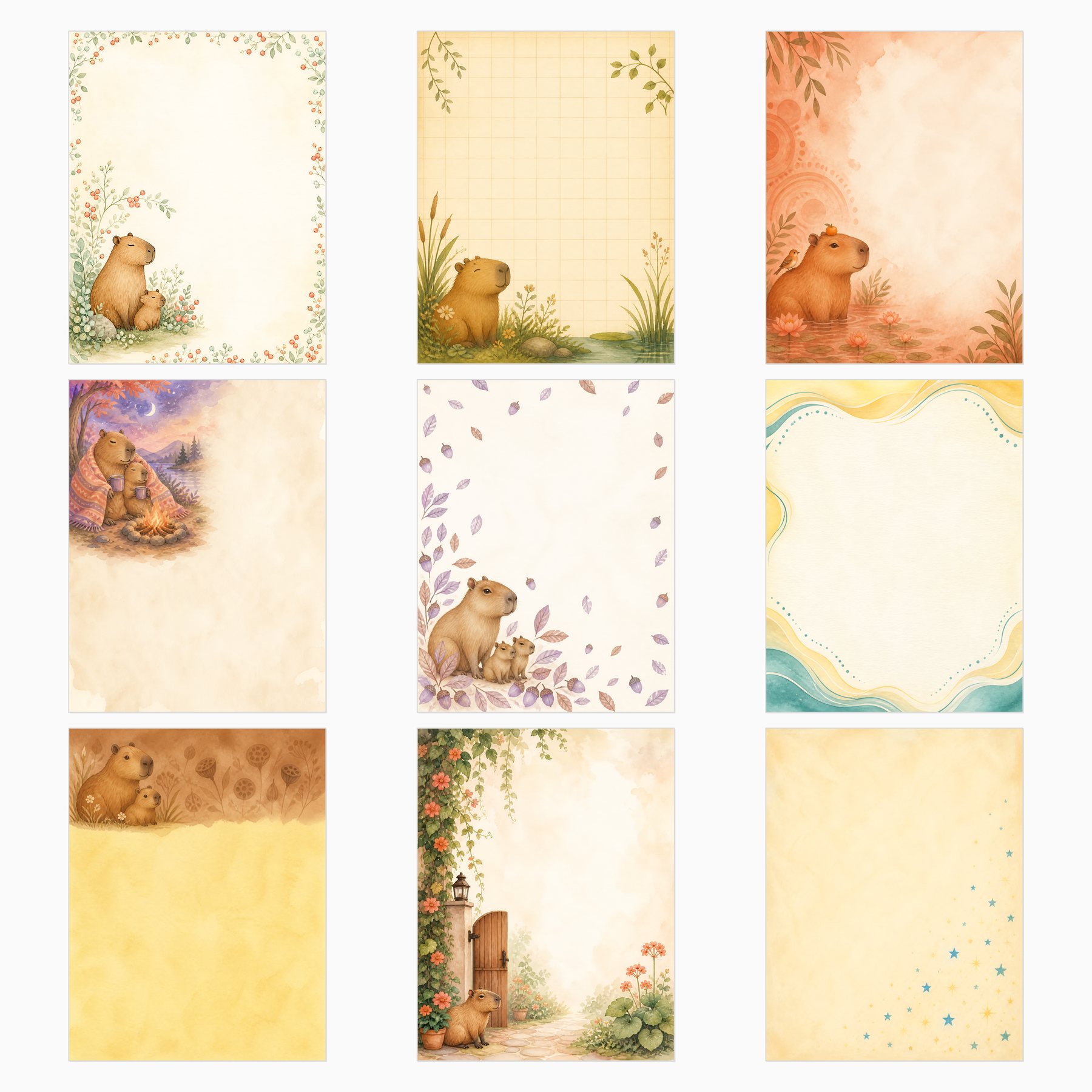 Capybara Kids Storybook Scrapbook Collection — US Letter preview 4