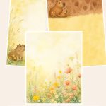 Free Capybara Kids Storybook Scrapbook Collection — US Letter – 3 Printable Scrapbook Paper Samples preview