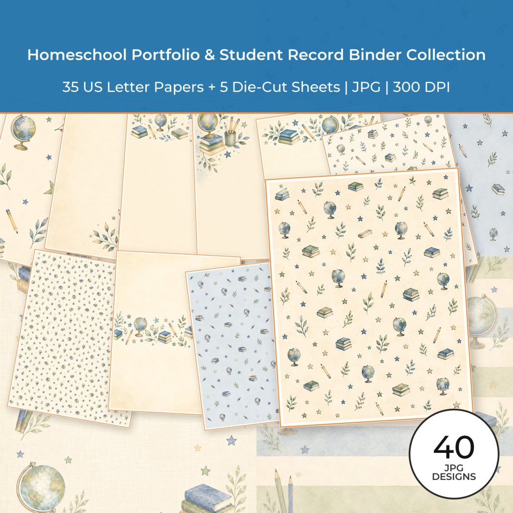 Homeschool Portfolio & Student Record Binder Collection
