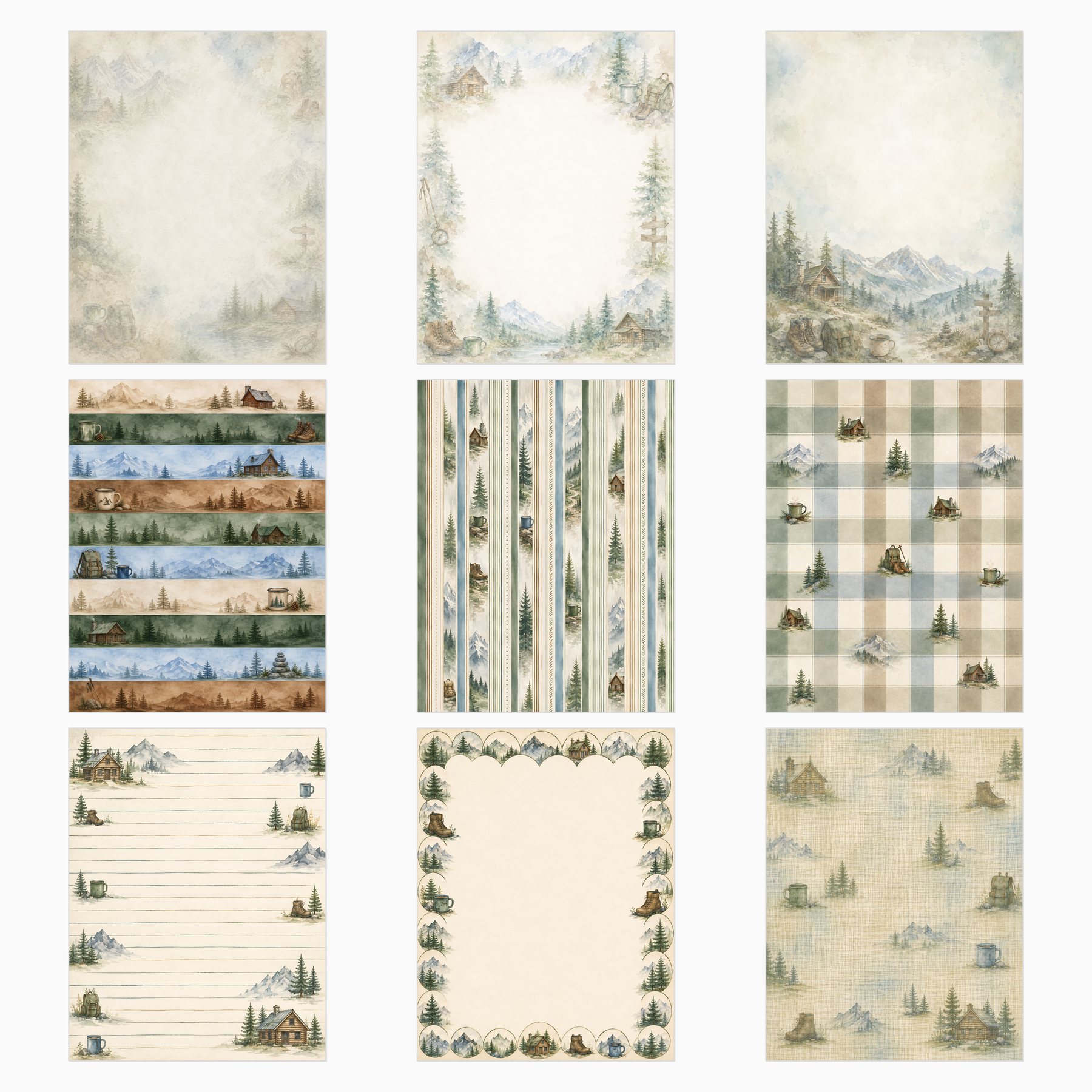 Mountain Cabin Trip Journal Collection preview 3
