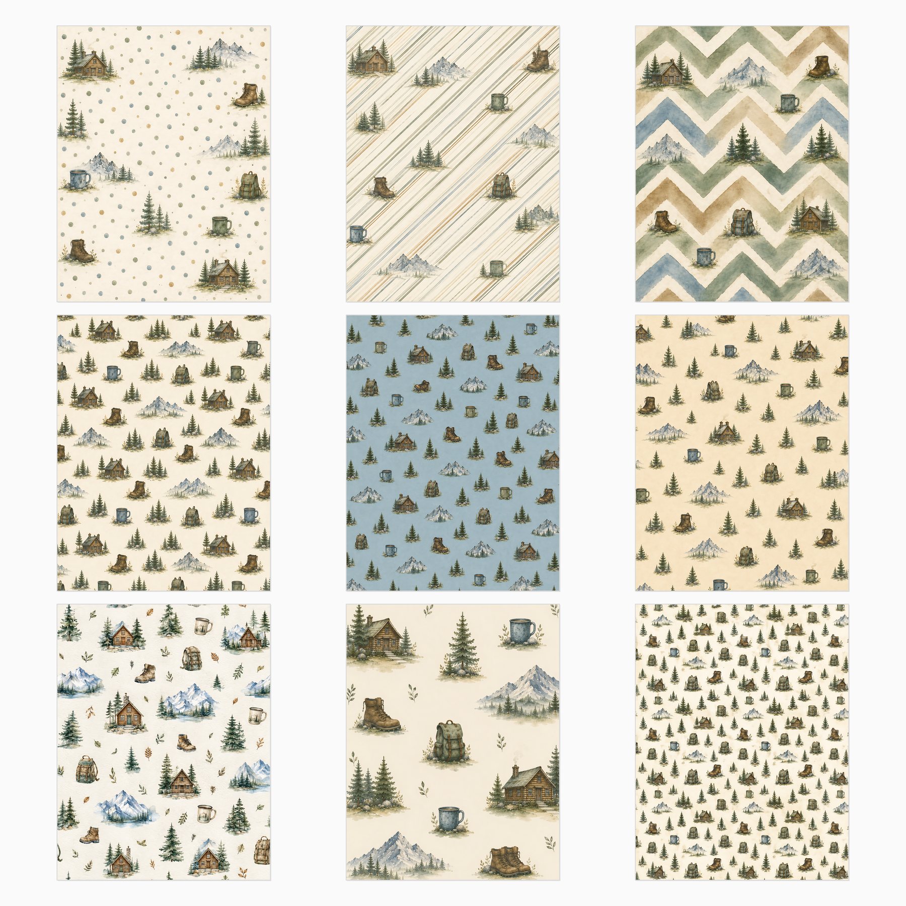 Mountain Cabin Trip Journal Collection preview 4