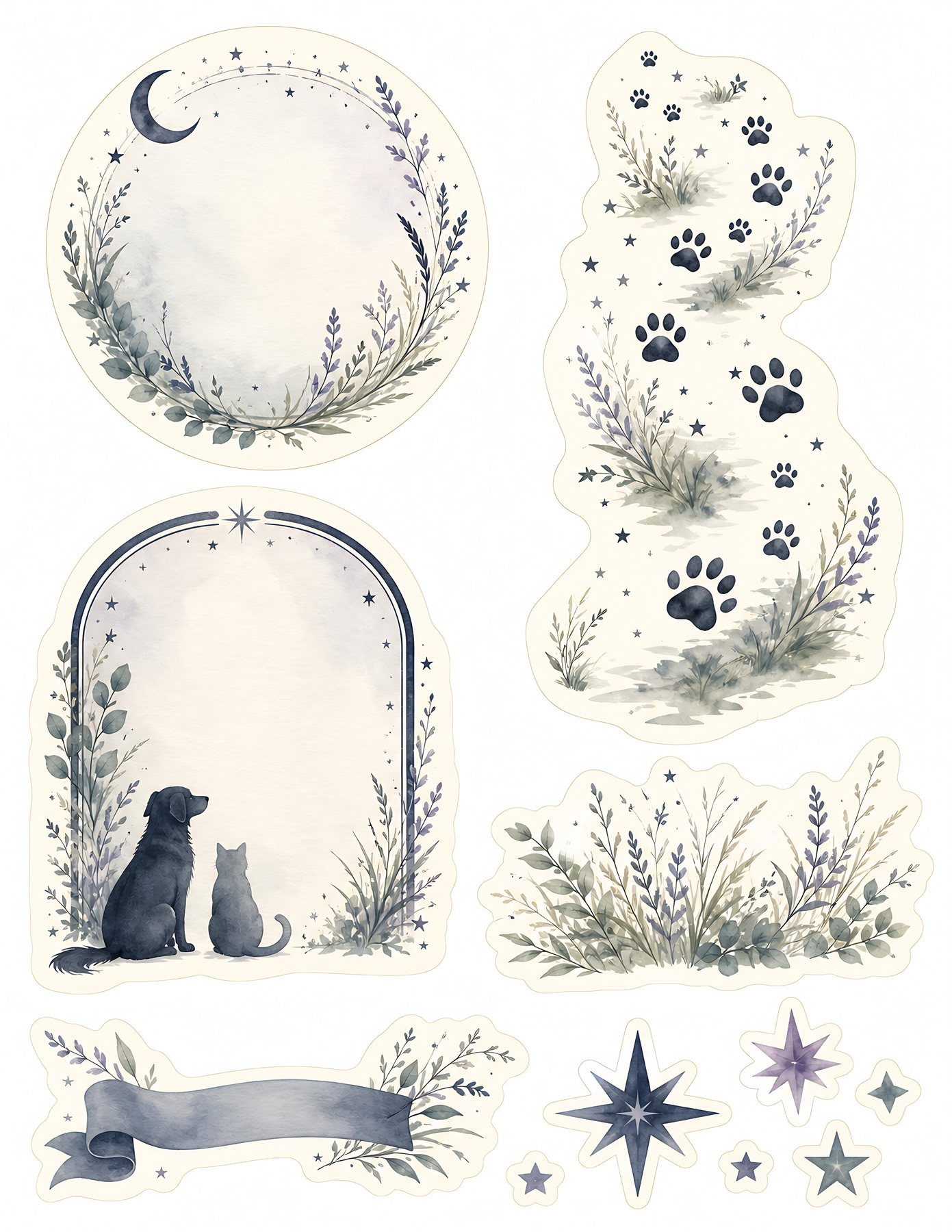 Pet Memorial Us Letter Scrapbook Papers preview 2