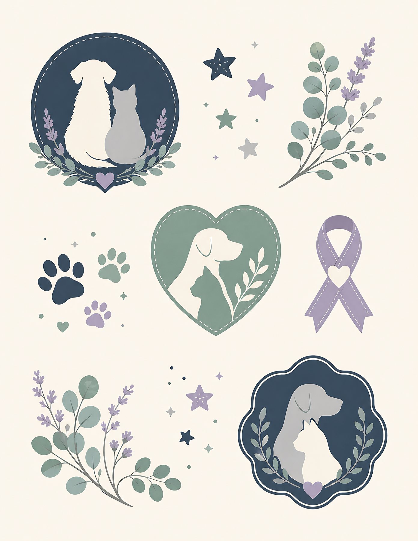 Pet Memorial Us Letter Scrapbook Papers preview 4