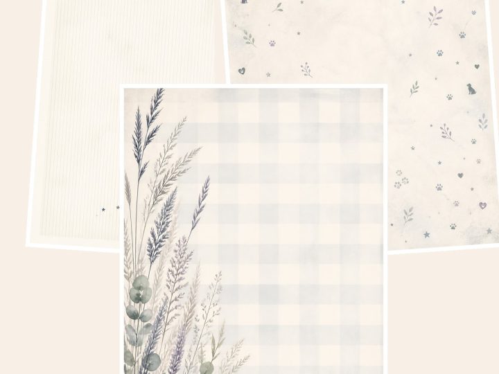 Free Pet Memorial Us Letter Scrapbook Papers – 3 Scrapbook Paper Samples