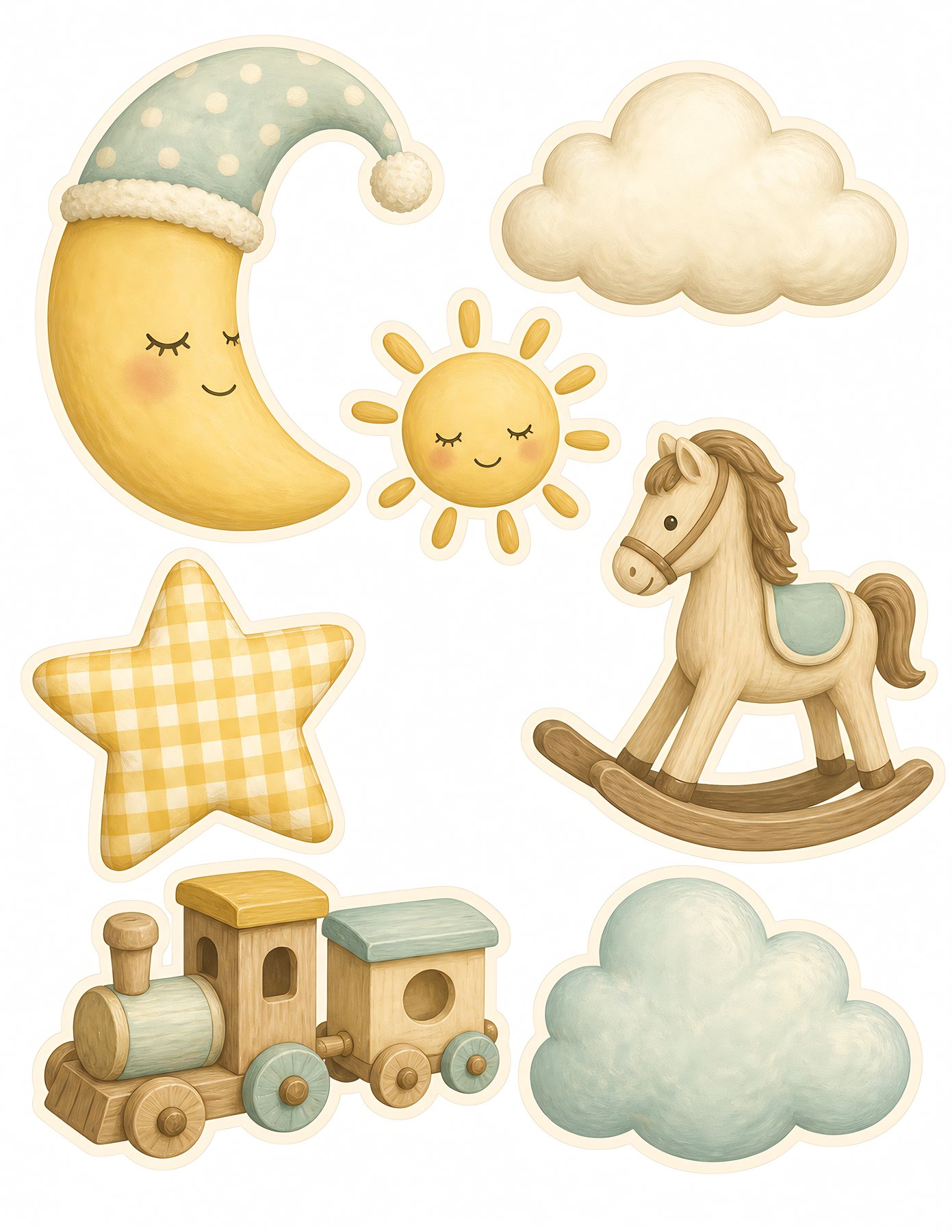 Baby Yellow Nursery Scrapbook Papers Us