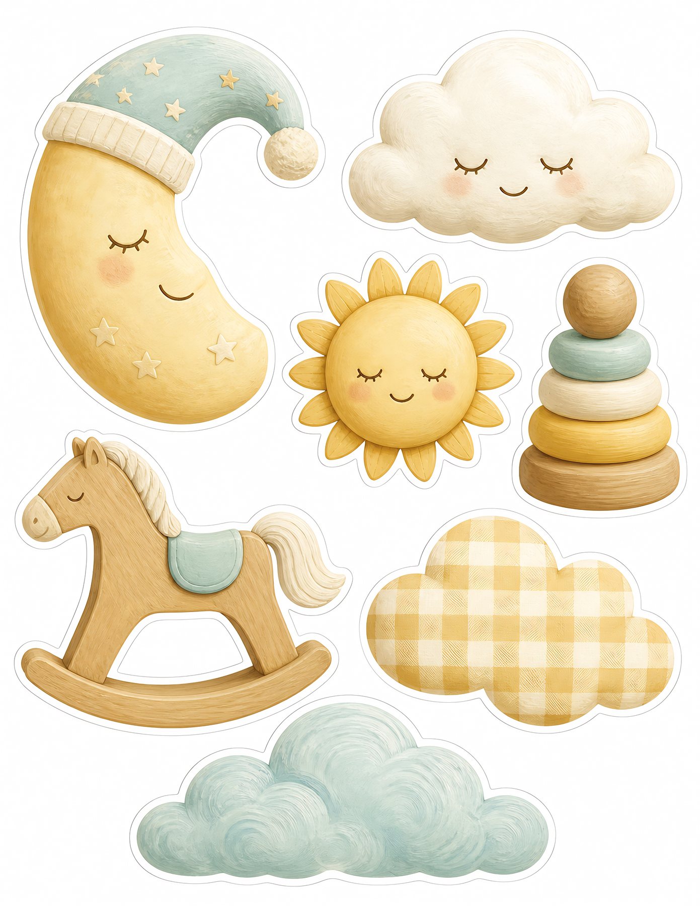 Baby Yellow Nursery Scrapbook Papers Us preview 2