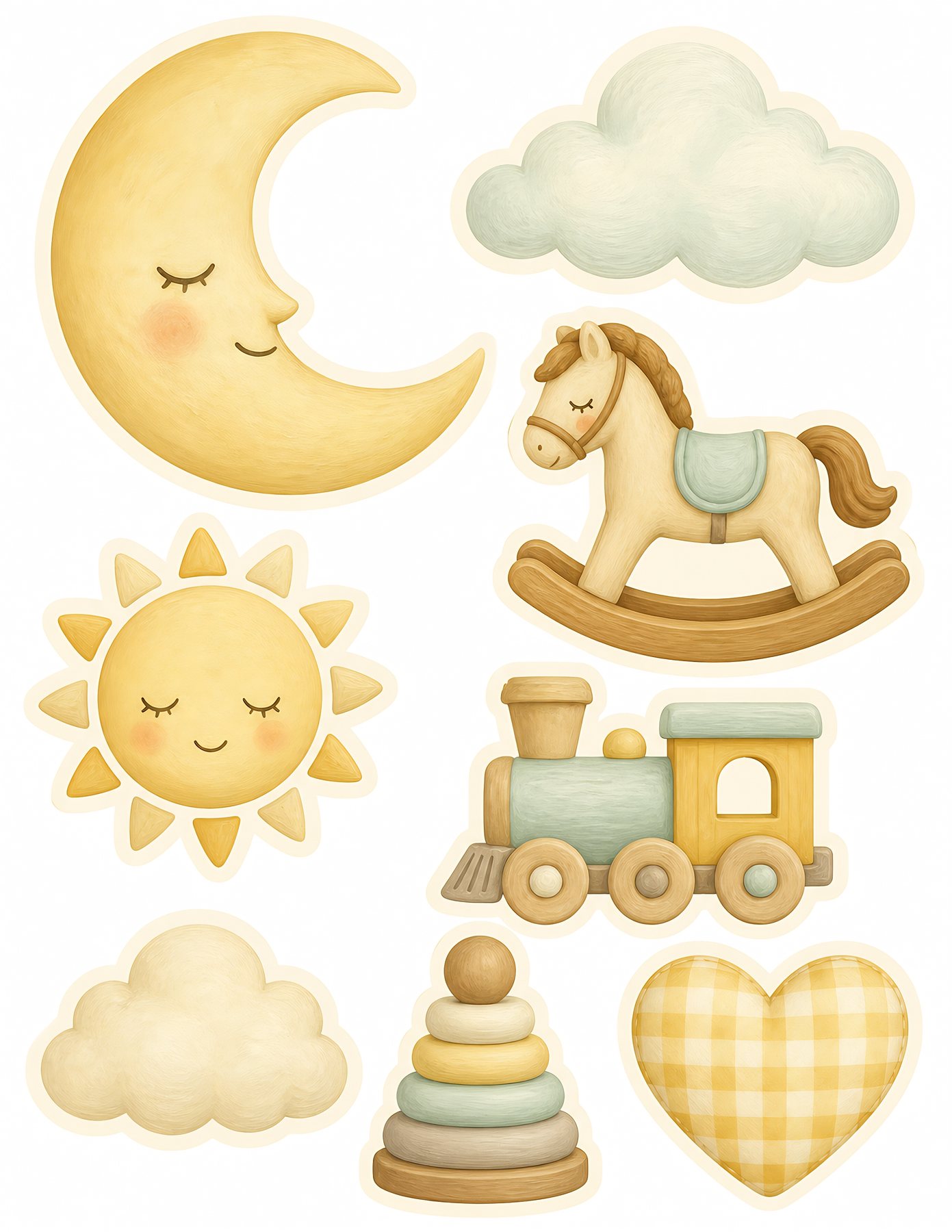 Baby Yellow Nursery Scrapbook Papers Us preview 4