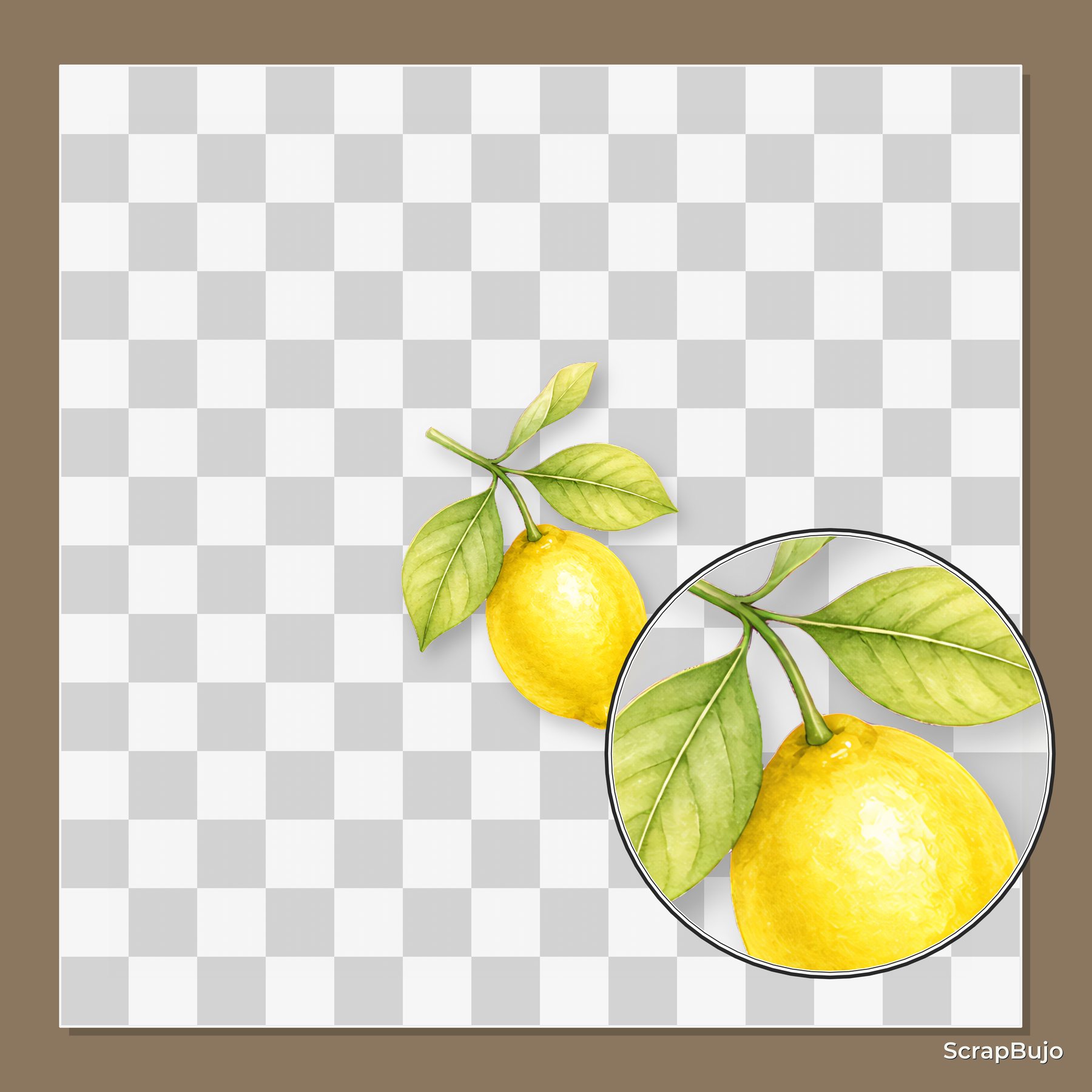 Watercolor Lemon A4 Digital Papers 30 preview 5