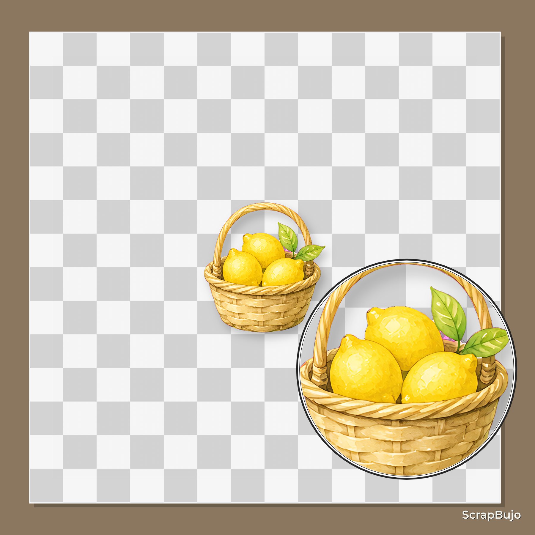 Watercolor Lemon A4 Digital Papers 30 preview 6