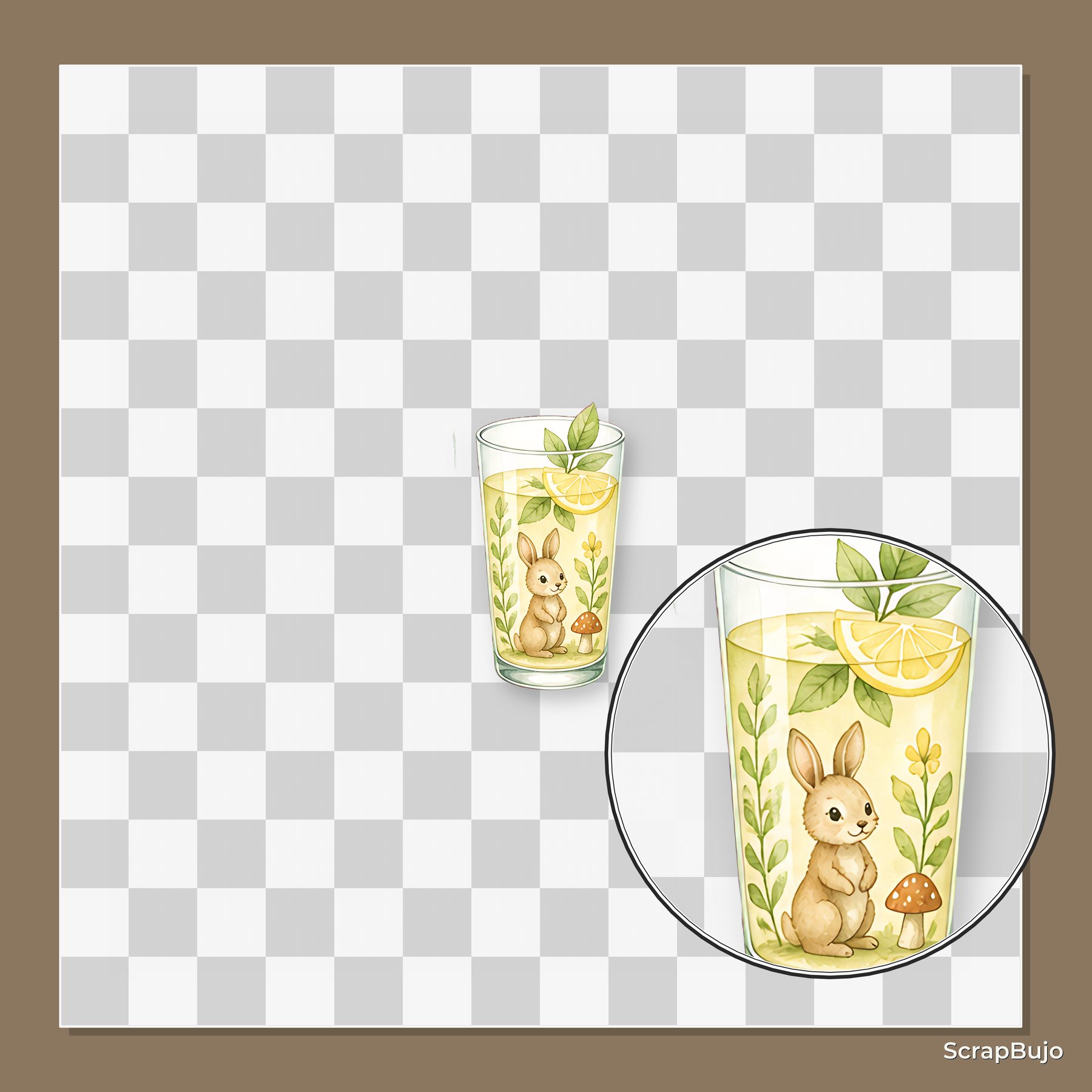 Woodland Baby Animals A4 Digital Papers preview 6
