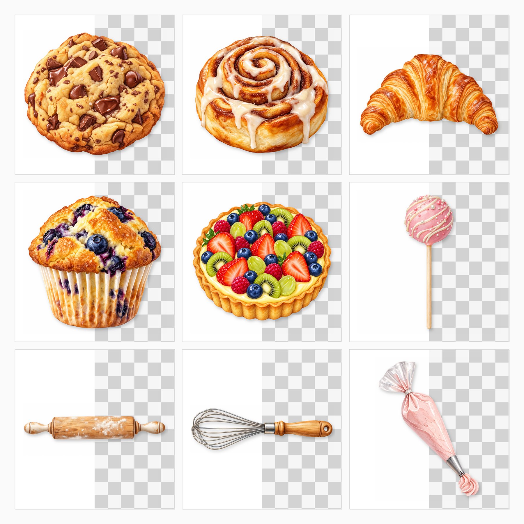 Sweet Bakery Watercolor Bundle 102 Us preview 4