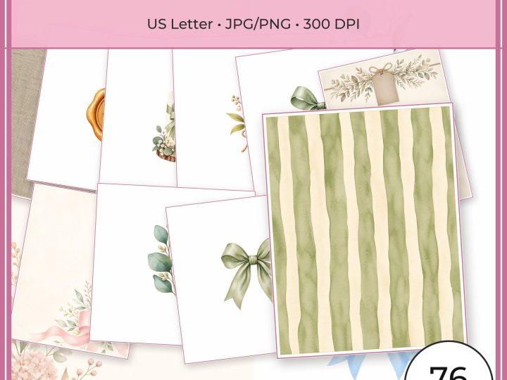 Baby Shower Guest Book Journal Kit Us