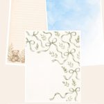 Free Baby Shower Guest Book Journal Kit Us – 3 US Letter Paper Samples preview