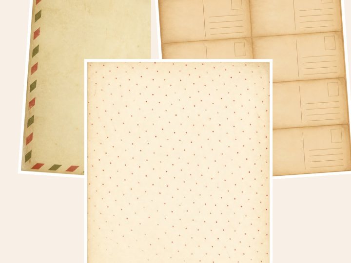 Free Vintage Postal Letters Ephemera Junk – 3 US Letter Paper Samples