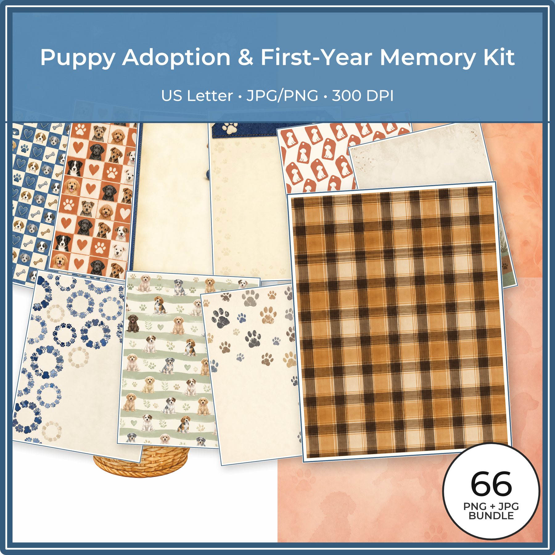 Puppy Adoption First Year Memory Kit Us