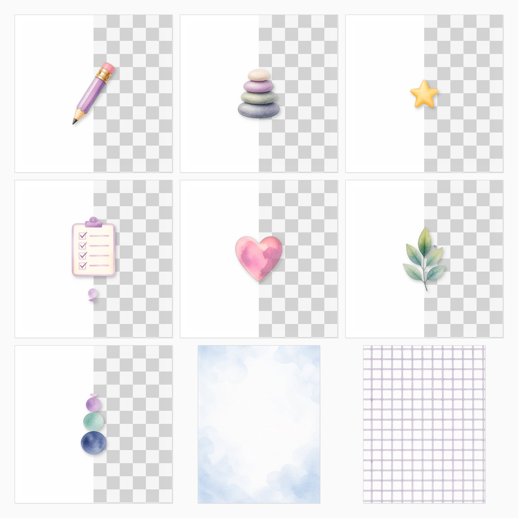 Undated Mood Habit Wellness Journal Kit preview 3