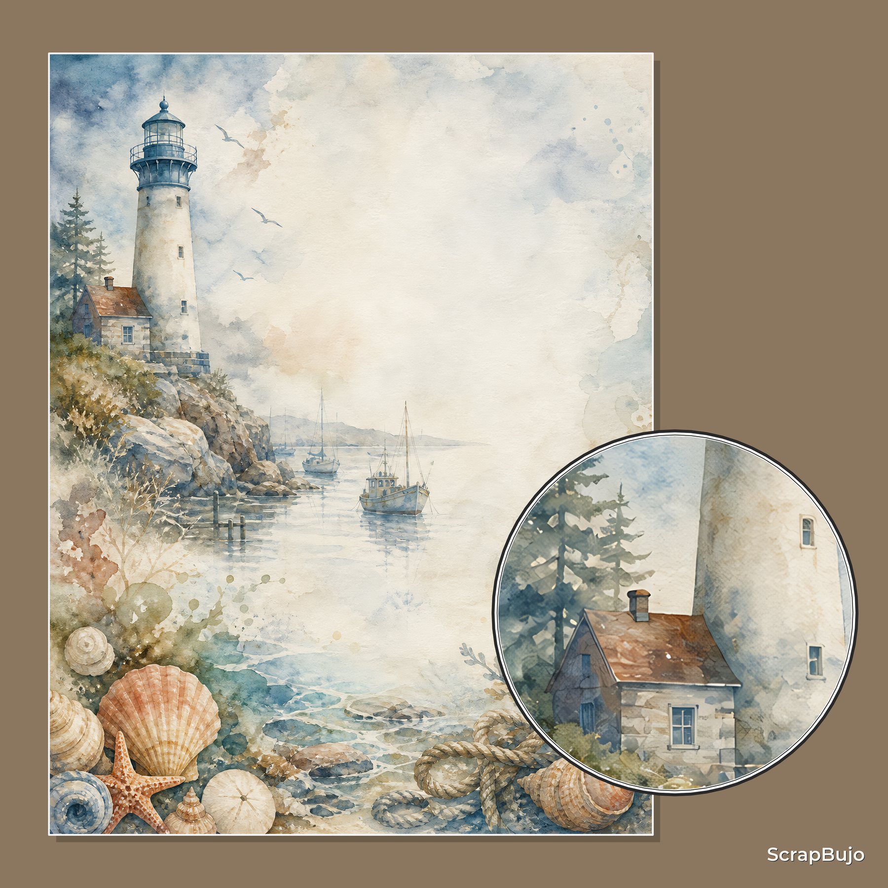 Vintage Seaside Travel Archive US Letter preview 5