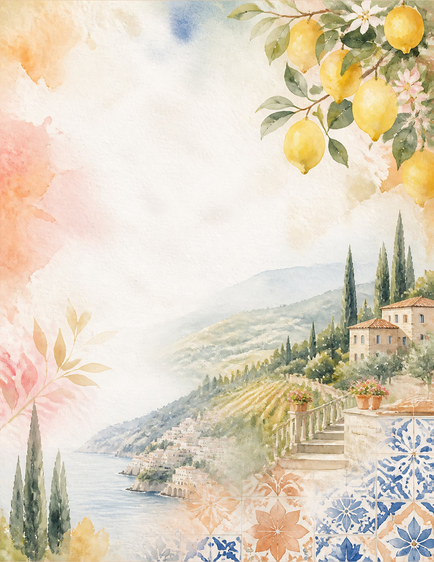 Italy Tuscany and Amalfi Travel US Letter preview 2