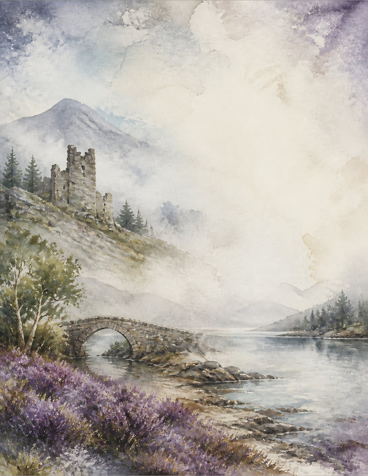 Scotland Highlands Mystic Outlands US Letter