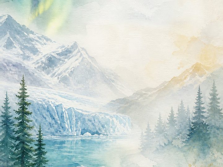 Alaska Glacier National Parks US Letter