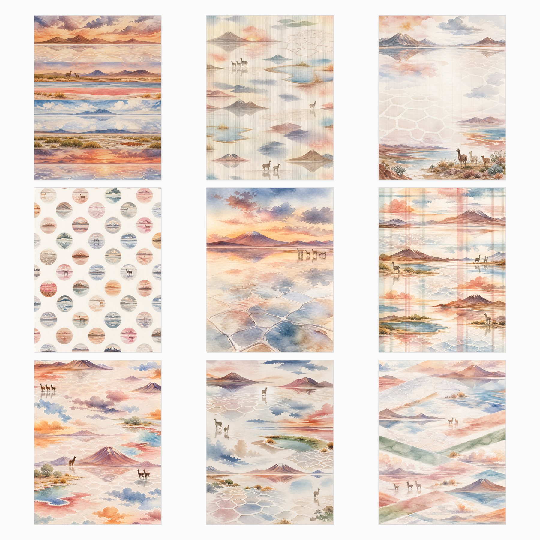 Salar de Uyuni Andean Landscapes US Letter preview 3