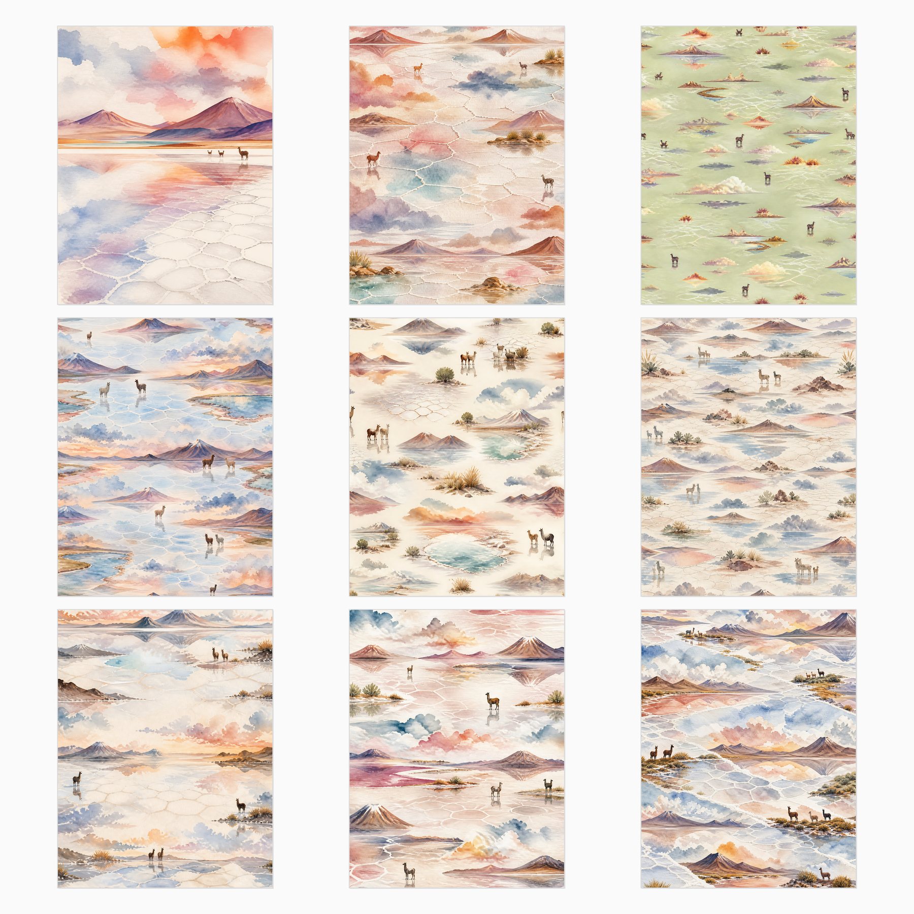 Salar de Uyuni Andean Landscapes US Letter preview 4
